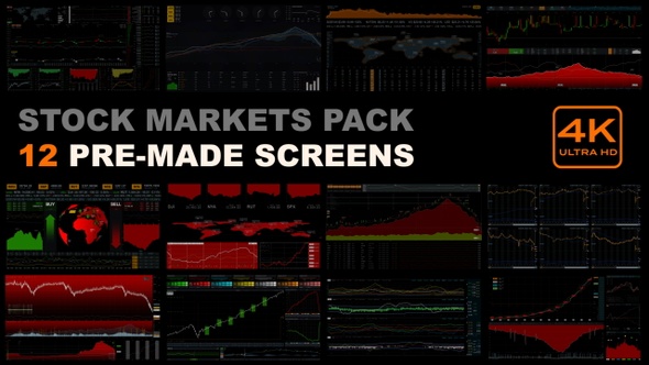 Stock Markets Pack (12 screens)