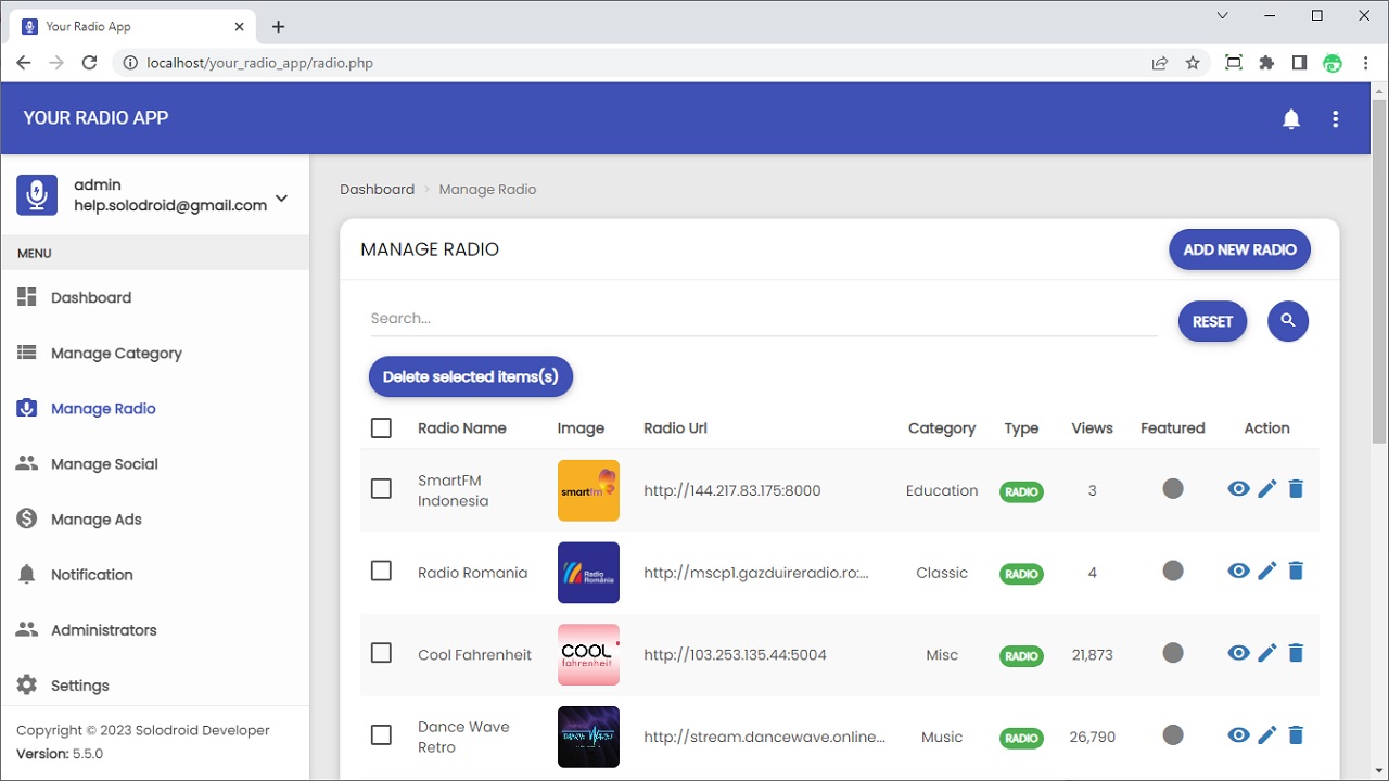 Your Radio App by solodroid | CodeCanyon