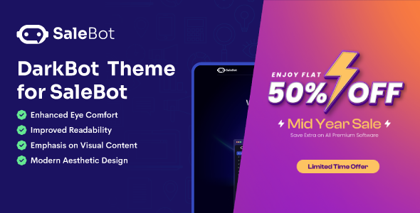 DarkBot SaleBot Dark Theme Addon