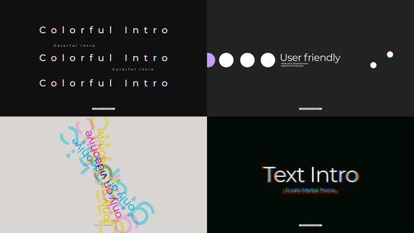 Text Intro Openers template preview