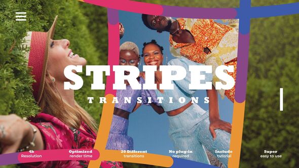 Colorful Splines Transitions Elements template preview