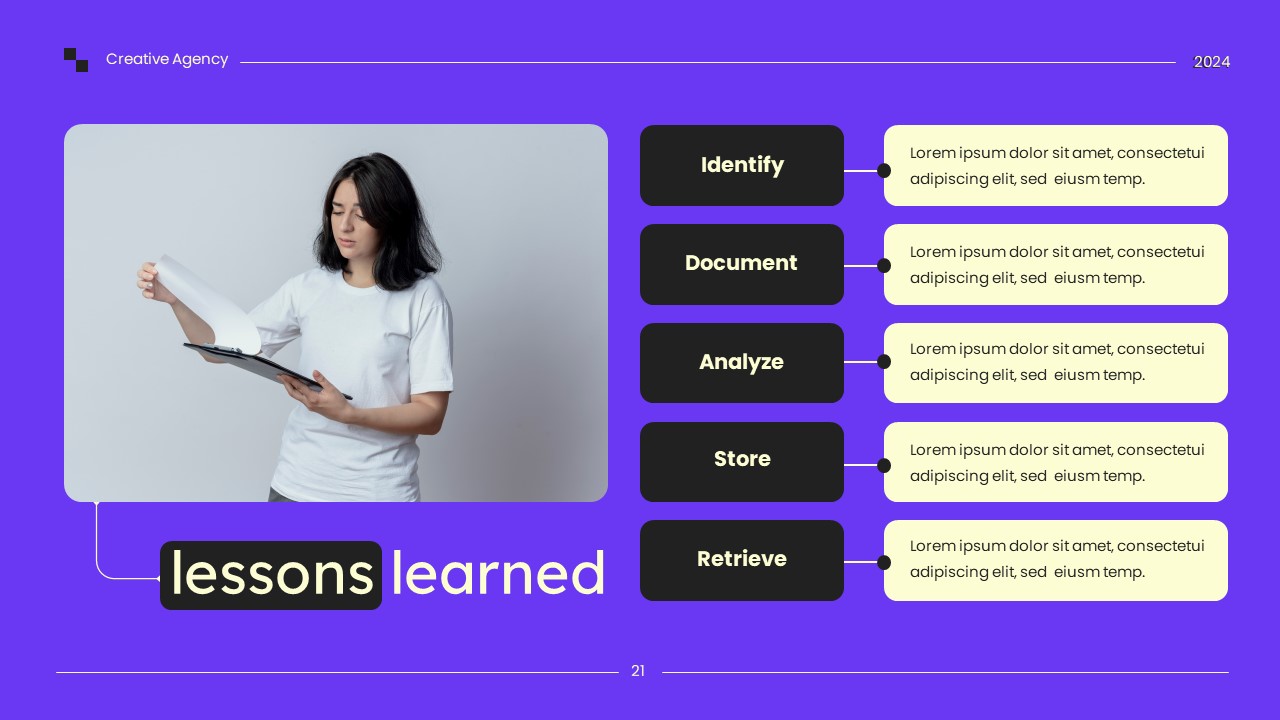 Black Purple Cream Project Management Keynote Presentation ...