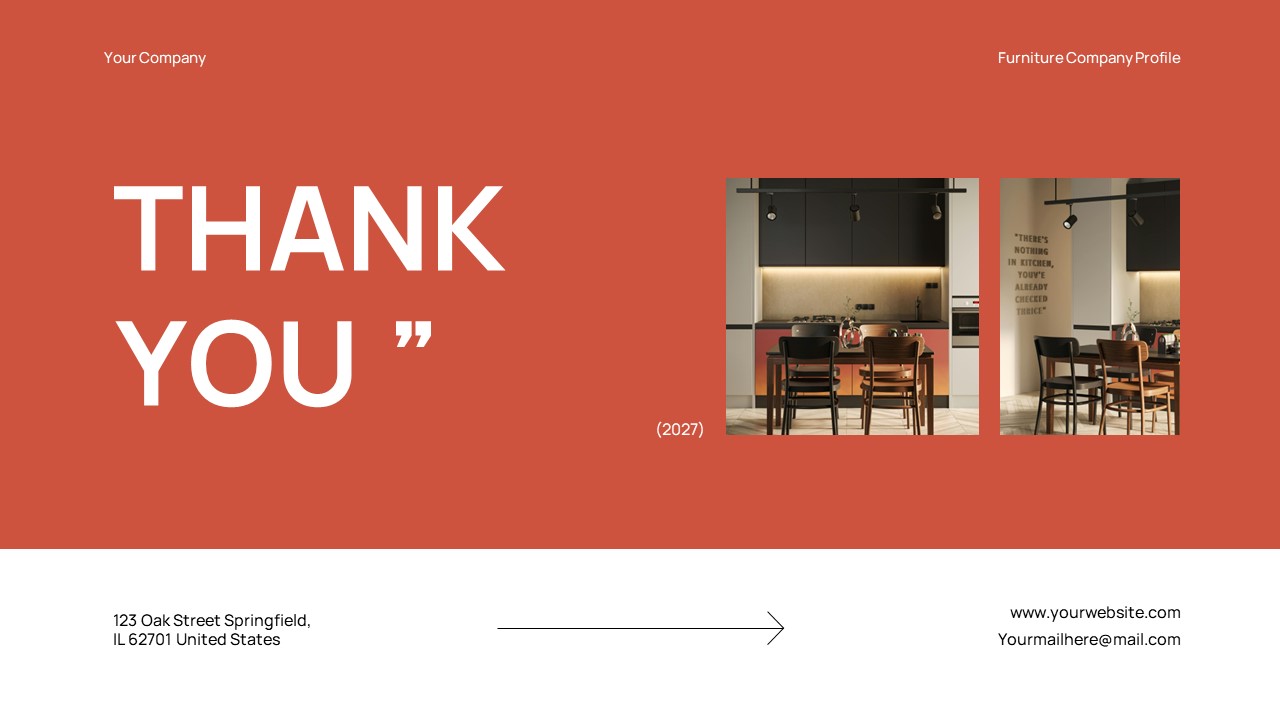 White Orange Black Modern Minimalist Furniture Company Profile Google ...