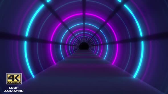 Round Neon Tunnel