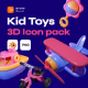 Kid Toys 3D Icon pack
