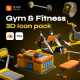Gym and Fitness 3D Icon pack
