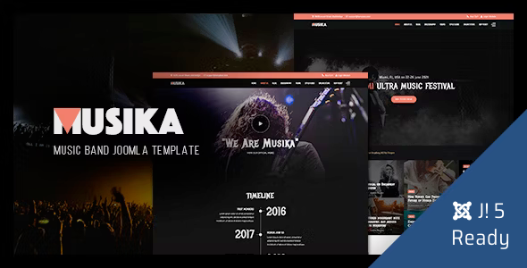 Musika - Music Festival & Band Joomla 5 Template