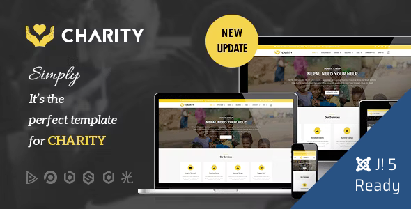 Charity - Nonprofit, Fundraising Joomla 5 Template