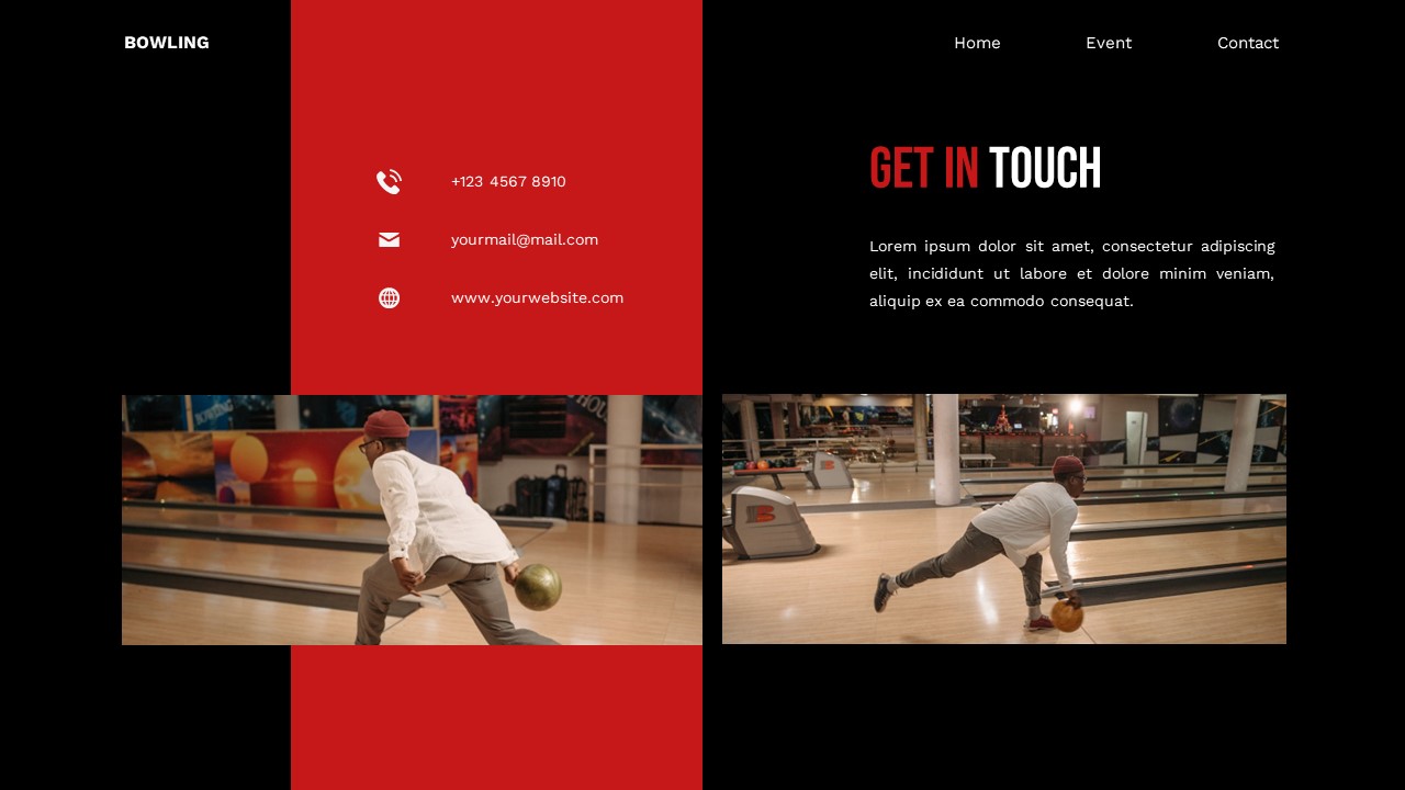 Bowling - Bowling Google Slide Templates, Presentation Templates ...