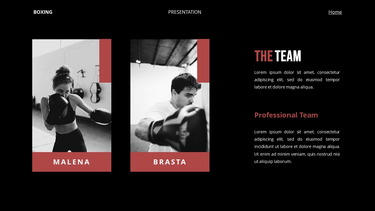 Boxing - Sport Google Slide Templates, Presentation Templates ...