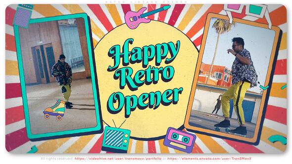 Retro Vintage Opener Openers template preview