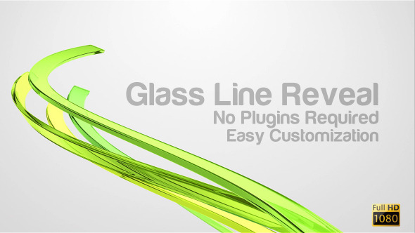 Glass Line Reveal - VideoHive 4231350