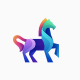 Horse Colorful Logo Template