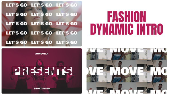 Fashion Dynamic  Intro Openers template preview
