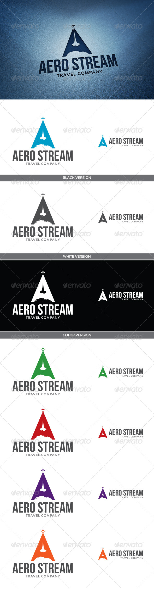 Aero Stream - Letters Logo Templates