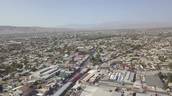 A beautiful city from a bird's eye view