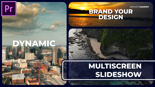 Multiscreen Opener MOGRT for Premier Pro Premiere Pro template preview