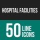 Hospital Facilities Line Icons