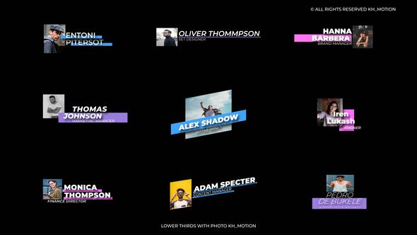 Lower Thirds with Photos 3.0 | After Effects