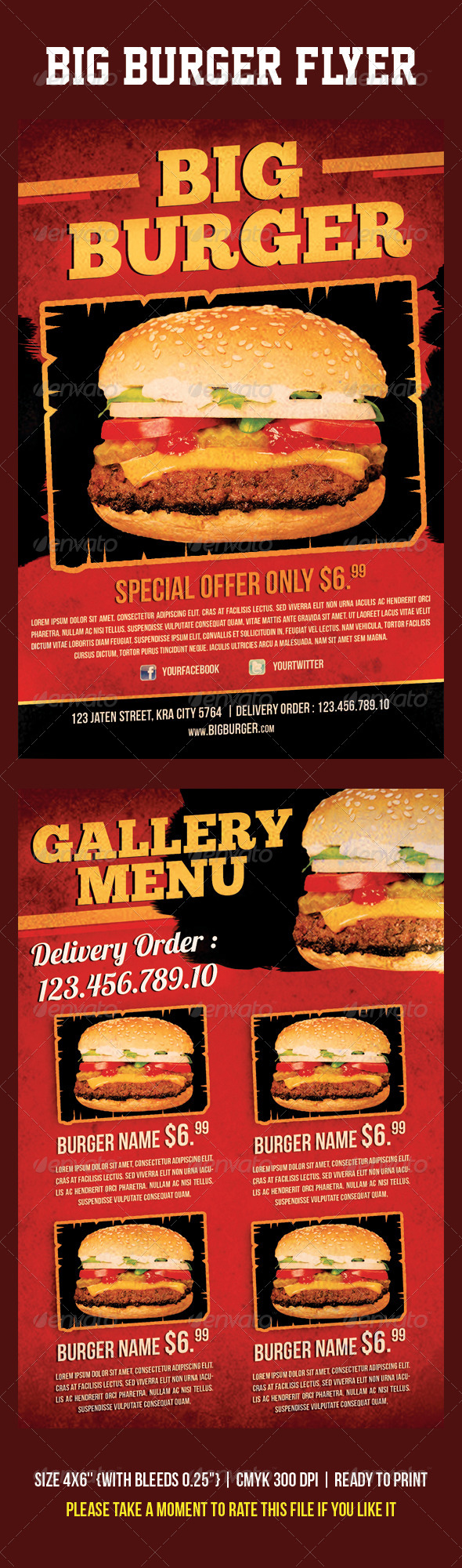 Burger King Flyer - Restaurant Flyers