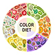Color Diet Infographics.