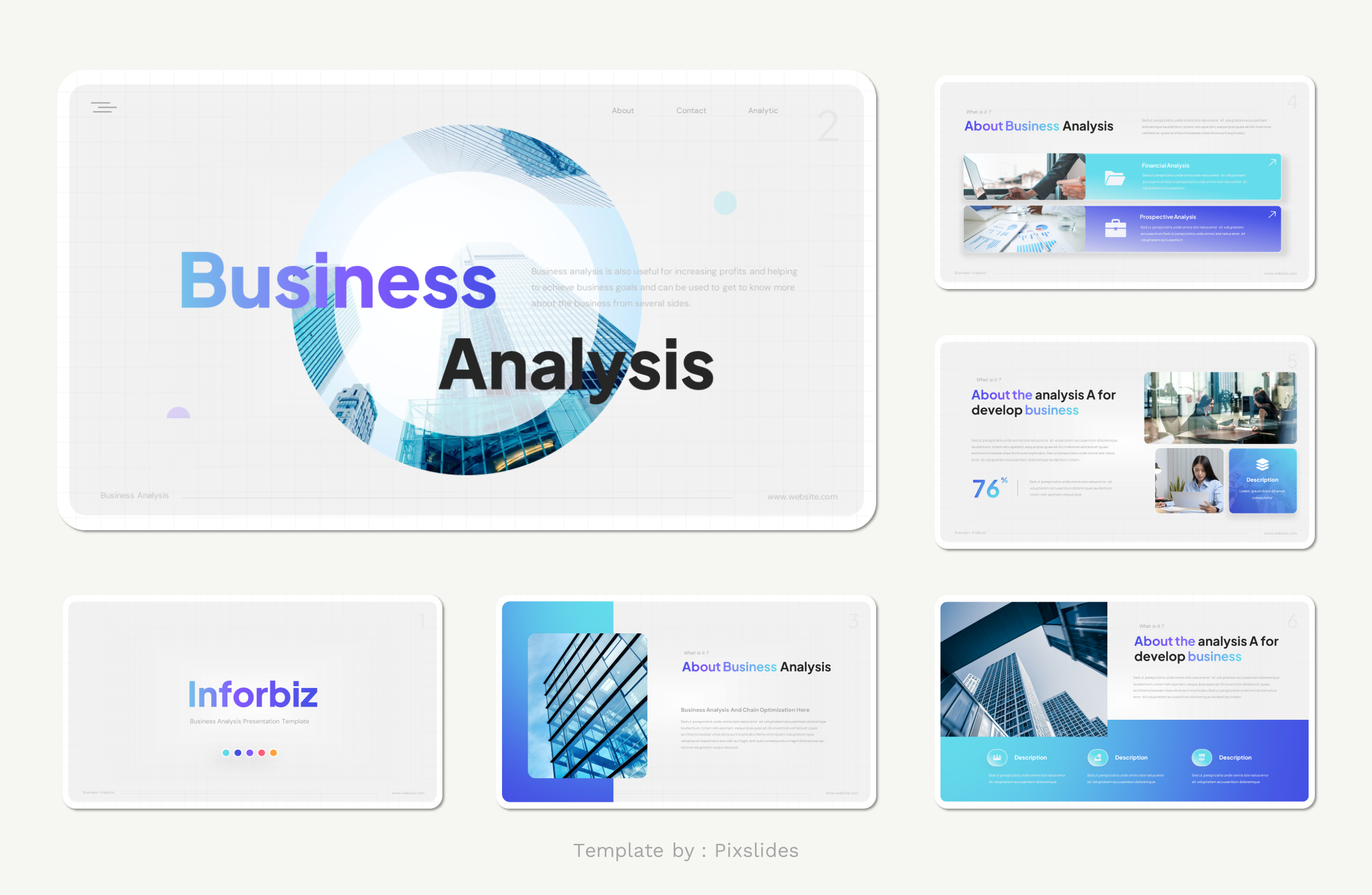 Business Analysis PowerPoint Presentation Template, Presentation Templates