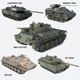 5 Military Vehicles Collection v2