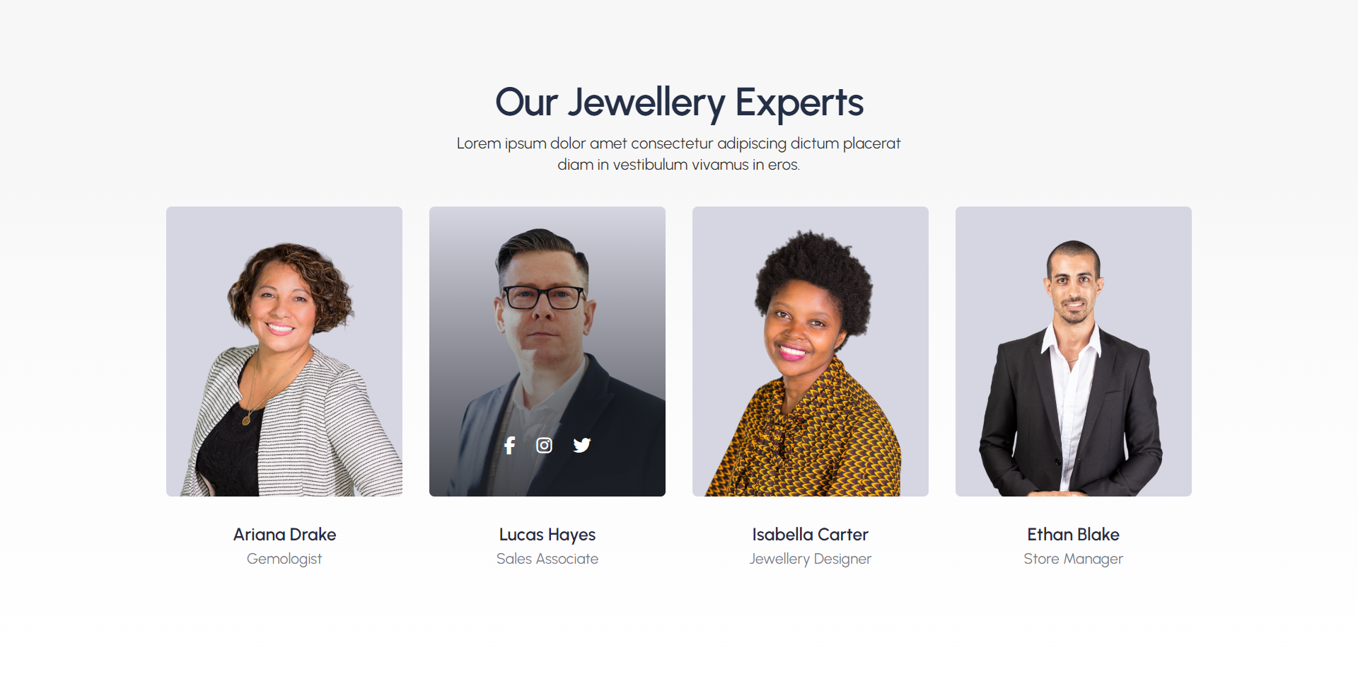 Creative HTML Team Section Templates by Salahudeen007 | CodeCanyon