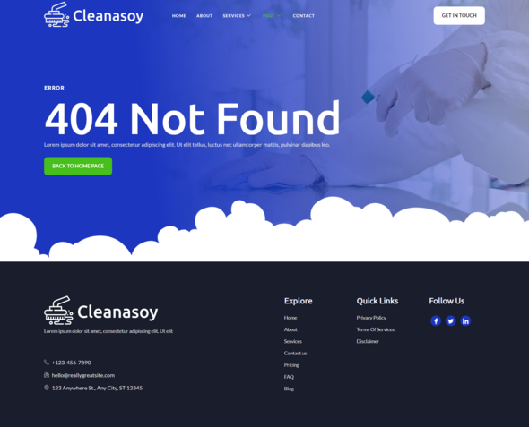Cleanasoy - Cleaning Services Elementor Template kit