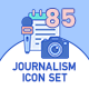 85 Press Icons | Indigo Series