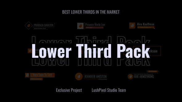 Modern Logo Lower Thirds Elements template preview
