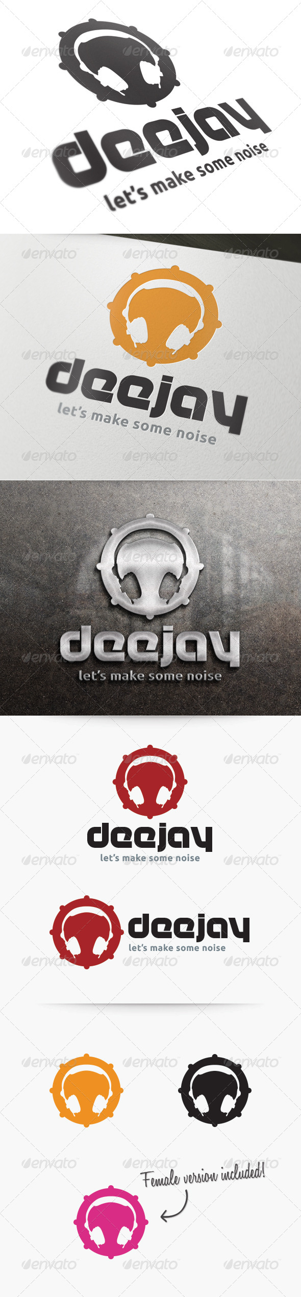 DJ Logo - Objects Logo Templates