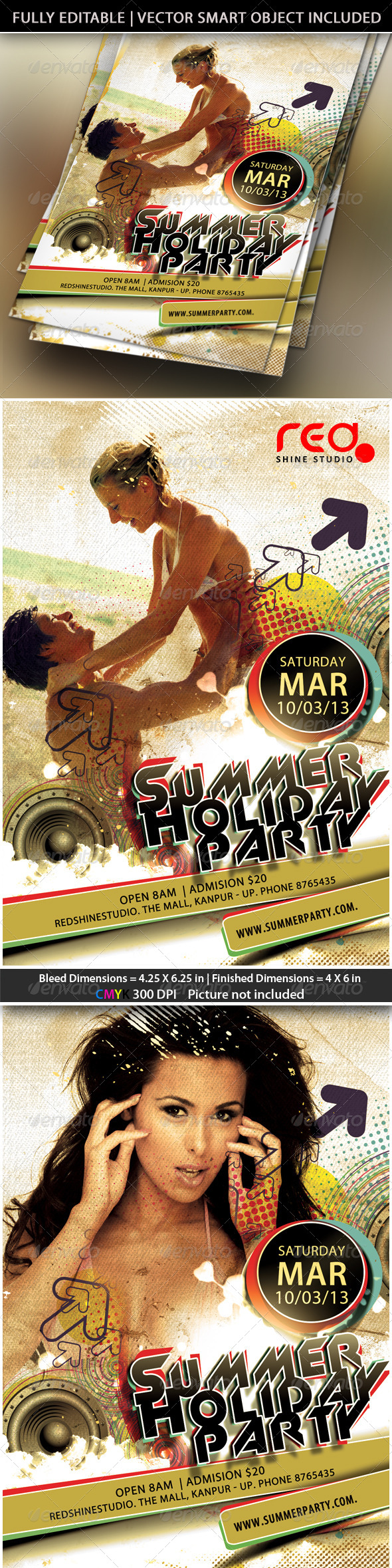 Summer Holiday Party Flyer - Holidays Events