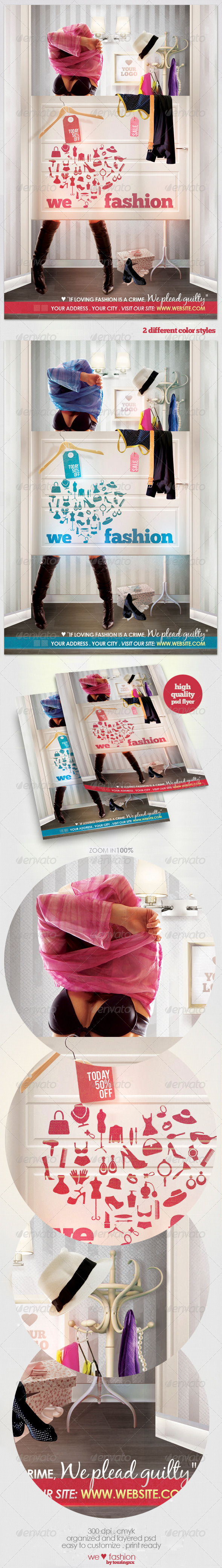 We Love Fashion Flyer Template - Commerce Flyers