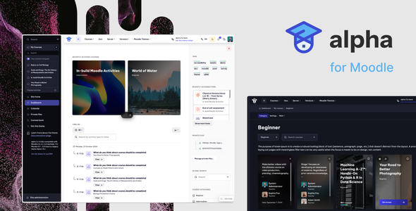 Alpha | Responsive Premium Theme for Moodle