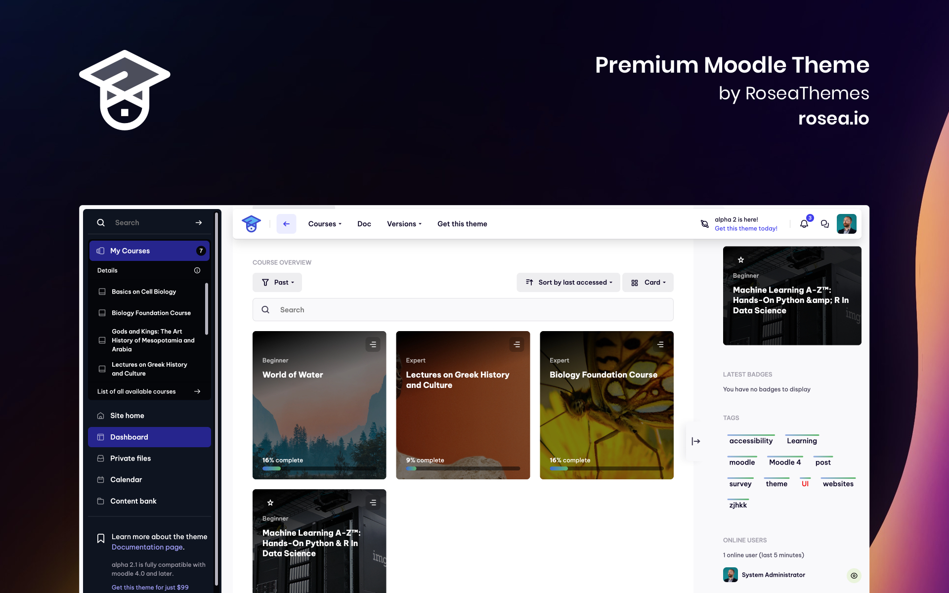 Alpha | Responsive Premium Theme for Moodle by roseathemes | ThemeForest