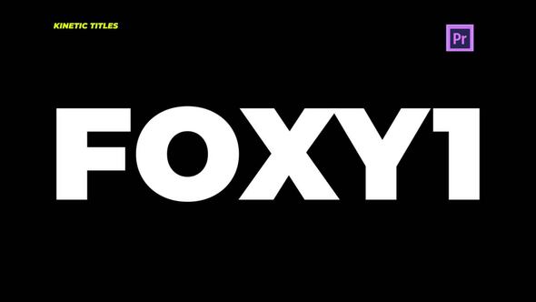Kinetic Titles Premiere Pro template preview