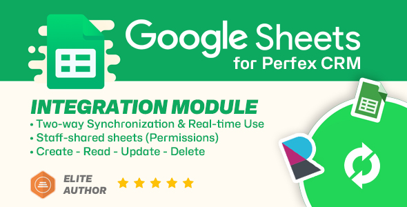 Google Sheets module for Perfex CRM  Twoway Spreadsheets Synchronization