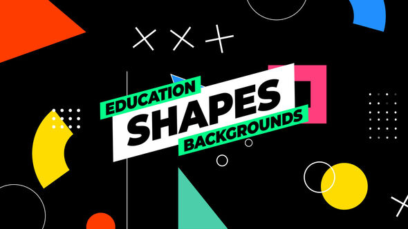 Education Shapes Backgrounds Elements template preview