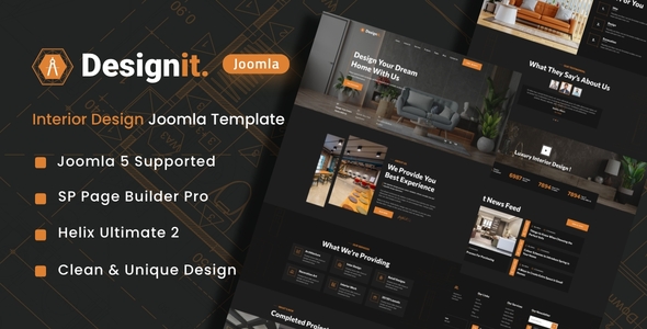 Designit – Architecture & Interior Design Joomla Template