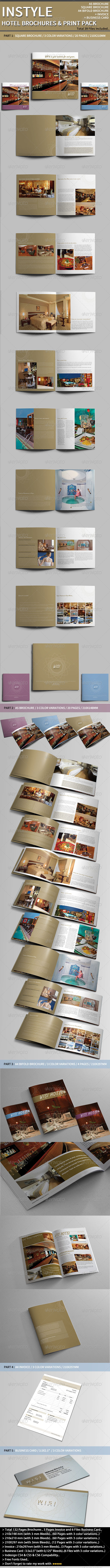 InStyle Hotel Print Pack.. - Corporate Brochures