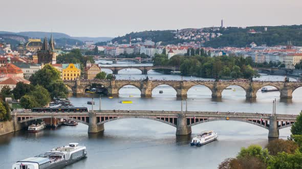 Summer Timelapse of Prague, Czech Republic