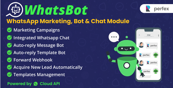 WhatsBot  WhatsApp Marketing, Bot & Chat Module for Perfex CRM