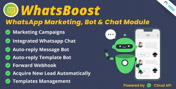 WhatsBoost  WhatsApp Marketing, Bot & Chat Plugin for Rise CRM