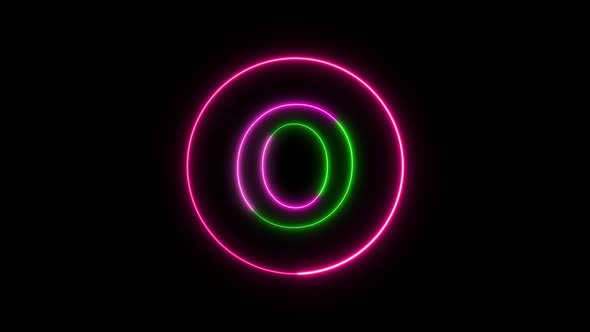 Glowing neon font. pink and green color glowing neon letter.  Vd 1315
