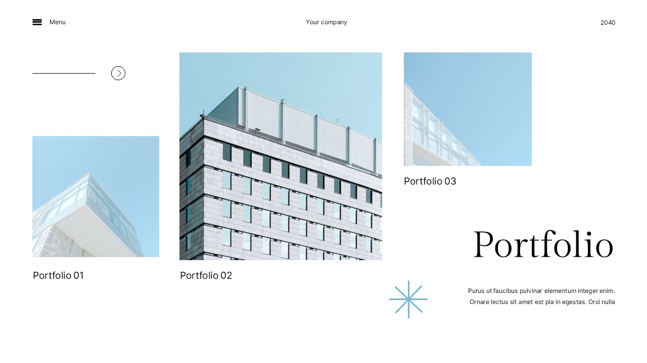 White Blue Modern Minimalist Architecture Company Profile Presentation ...