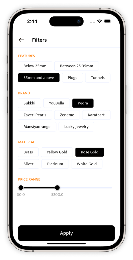 Jewellery E-Commerce App Template Flutter Jewellery Shopping