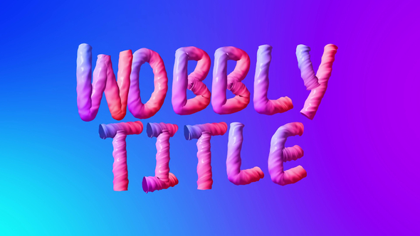 Wobbly Title Titles template preview