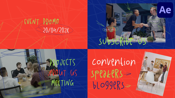 Scribble Event Promo for After Effects Openers template preview