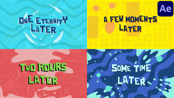 Some Time Later Scenes for After Effects Openers template preview